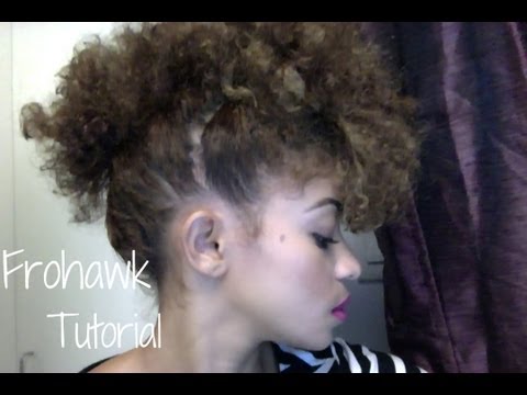 Frohawk Tutorial on Natural Hair