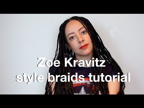 Zoe Kravitz quick wavy boho braids tutorial