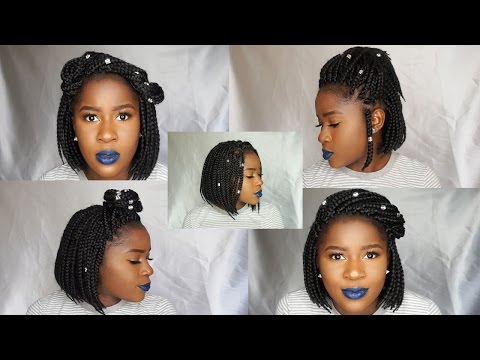 How to Style a Box Braid Bob 8 Ways!!!|Mona B.