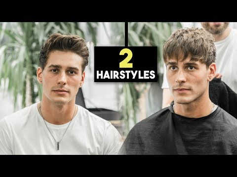 Mens Haircut - 2 Fall Hairstyles | Textured Fringe &amp; Messy Quiff | BluMaan 2018