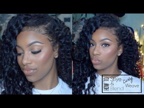 How To: Blending Natural Hair With Curly Weave (Brazilian Deep Wave Curly)