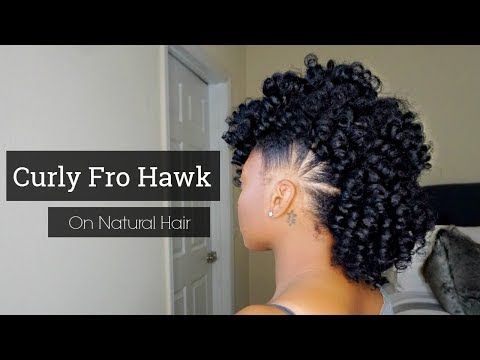 Curly Mohawk On Natural Hair | Pony Hawk