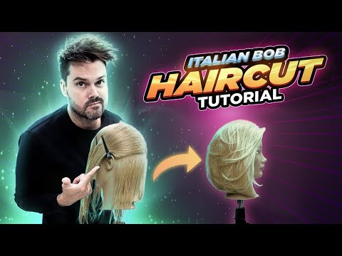 How To Cut an Italian Bob Haircut | Full Step by Step