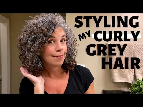 CURLY GREY HAIR ~ HOW GOING GREY CHANGED MY CURLS ~ EASY WAY TO STYLE CURLY HAIR