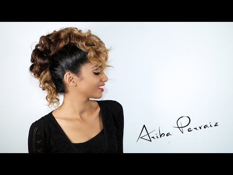 How To: Curly Faux Hawk (Easier than it looks!) - HAIR TUTORIAL | ARIBA PERVAIZ