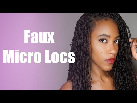 Crochet Faux Micro Locs Tutorial &amp; Review | Jasmine Defined