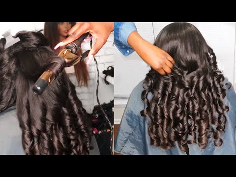 HOW TO CURL YOUR HAIR | Barrel curl tutorial | bombshell curls