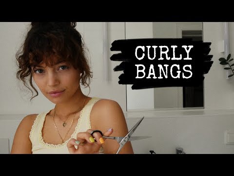 How to cut &amp; style curly bangs | Vivi König