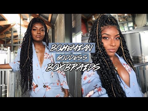 BOHEMIAN GODDESS BOX BRAIDS TUTORIAL | EASY, AFFORDABLE, LIGHTWEIGHT!