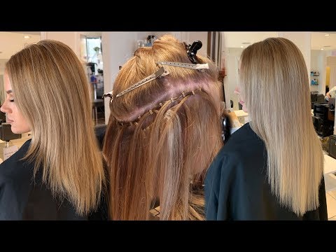 HOW TO APPLY WEFT HAIR EXTENSIONS | Step by step tutorial