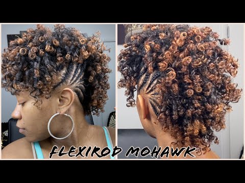 113 Watch Me Flexirod Mohawk | Big Announcement 🗣🎤 | Braided Mohawk on Type 4 Natural Hair