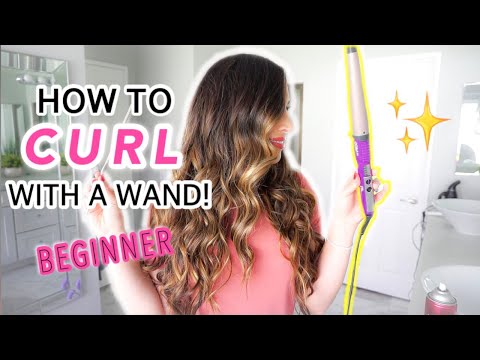 HOW TO CURL YOUR HAIR WITH A WAND FOR BEGINNERS // SIMPLIFIED AND MADE EASY // DUMMIES 101