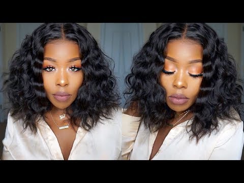 $$$ Simple Wavy Summer Bob Wig STARTING AT $96 ft. Omgherhair.com