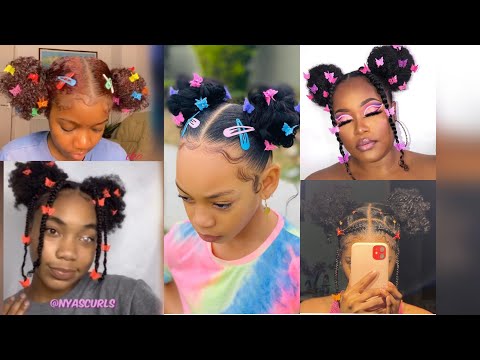 Cute butterfly clip hairstyles