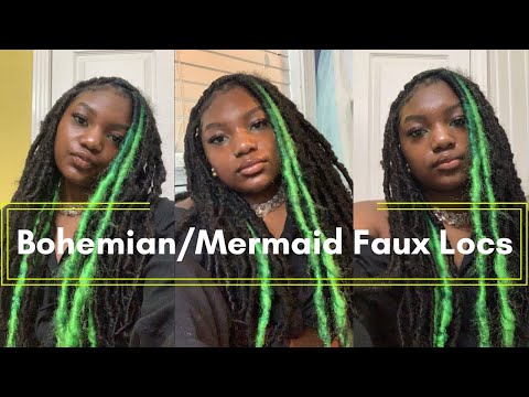 Bohemian/Mermaid Distressed Soft Faux Locs| Waist Length| Beginner Friendly