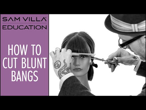 How To Cut Blunt Bangs