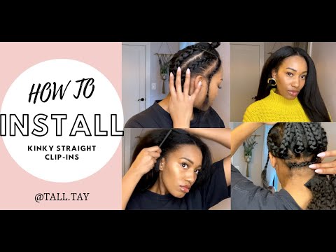 Clip In Extensions for Natural Hair | Installation Tutorial