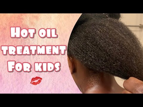 How to Apply a Hot Oil Treatment using Avocado Oil | #hotoiltreatment #avocadooil #kidshair