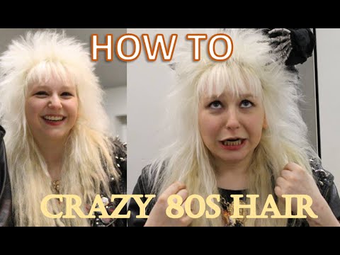 the ULTIMATE 80s hair tutorial