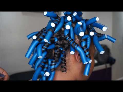 flexi rod set on type 4 hair