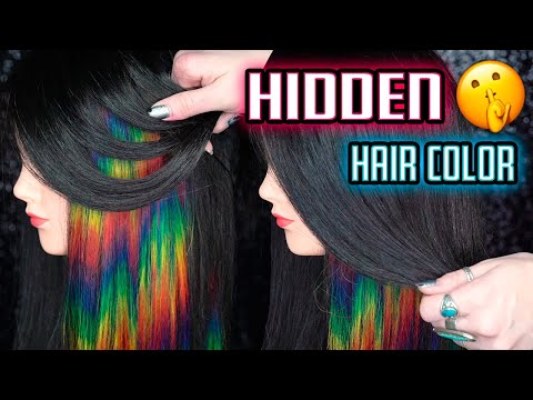 HIDDEN Rainbow Hair Color