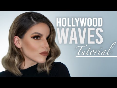 HOLLYWOOD WAVES short hair TUTORIAL (NEW!!!)