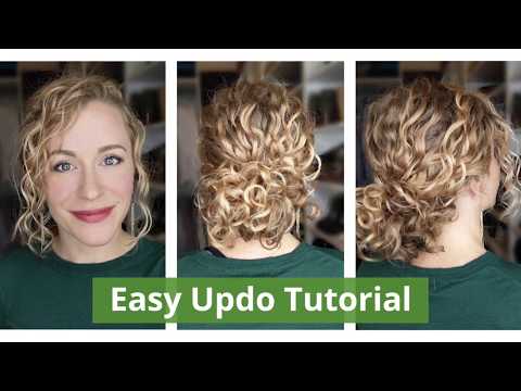 Easy Curly Updo - Curly Chignon