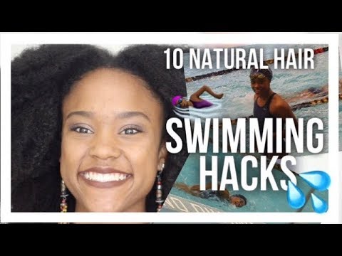 10 Natural Hair Swimming Hacks from a Competitive Swimmer | Hairstyles, Products, Secrets