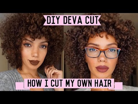 How To Cut Curly Hair At Home ( DIY Deva Cut ) : Healthy Hair Journey Pt. 3