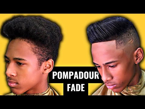 Pompadour Fade | Men's Hairstyle | Afro Haircut By Nilson Espinha
