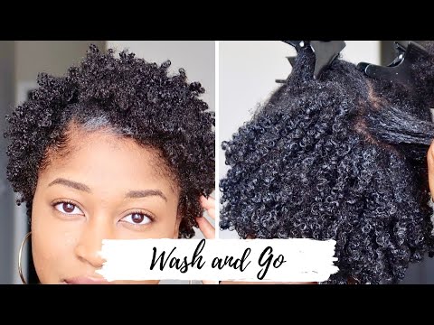 Wash n Go on Short Natural Hair + Nighttime Routine | Thick, Low Porosity Hair | DEFINED CURLS!