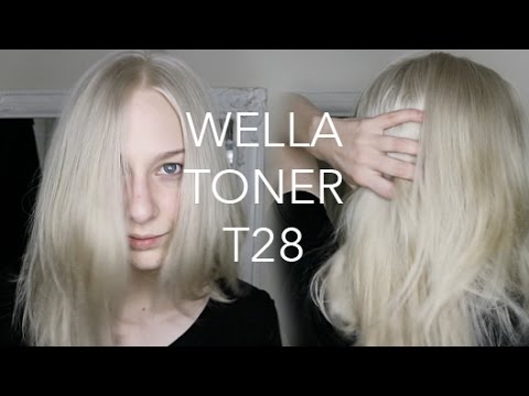 WELLA T28 DEMO - watch me tone my blonde hair