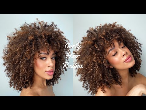 Curly Hair Routine 3c/4a (wash, deep condition, and styling)