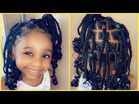 TODDLER KNOTLESS BOX BRAIDS || CUTE KIDS HAIRSTYLES ||