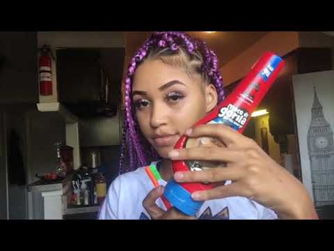 Purple Box Braids Tutorial - @breanarenee_ @trvpgirldallas