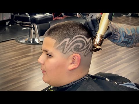 DOPEST Freestyle Design 🔥 BARBER TUTORIAL at 3:00