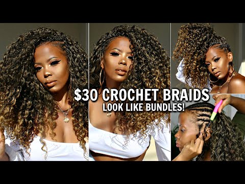 $30 CROCHET BRAIDS NO HAIR OUT BEST 4C HAIR PROTECTIVE STYLE GREECE VACATION BACK 2 SCHOOL|TASTEPINK