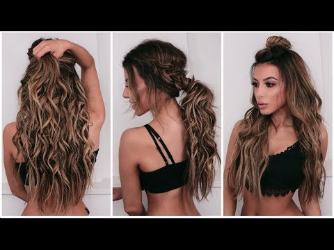 5 QUICK AND EASY HAIRSTYLES WITH EXTENSIONS !!!