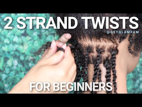 How to do 2 strand twists for beginners