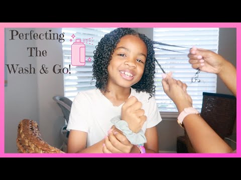 💞HOW TO GET THE PERFECT WASH AND GO ON KID'S NATURAL HAIR💞