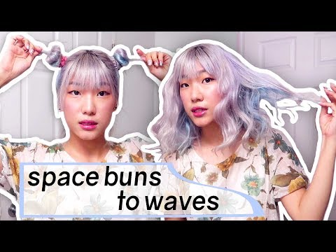 Perfect Spacebuns, Heatless Waves TUTORIAL