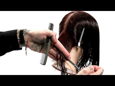 How To Cut an Asymmetrical Bob Haircut Full Class | Featuring Lucas Doney