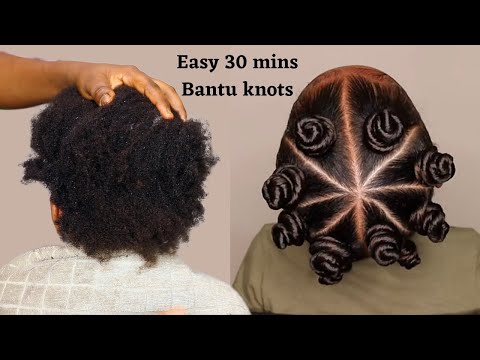 I tried this 30 mins Pinterest Cute Bantu Knot on Natural Hair. Hairstyle for Kids with Short Hair.