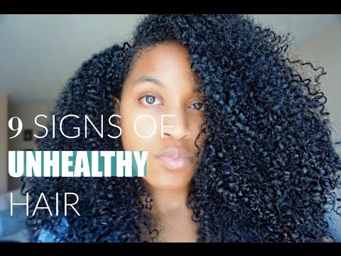 9 Signs Of UNHEALTHY and Damaged Natural Hair (ALL HAIR TYPES)|Natural Care