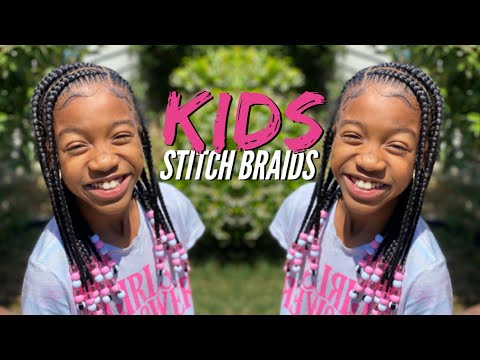 Kids Stitch Braids| Beading Tutorial| Dopeaxxpana