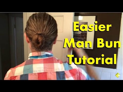 Mens Long Hair: Easier Man Bun Tutorial