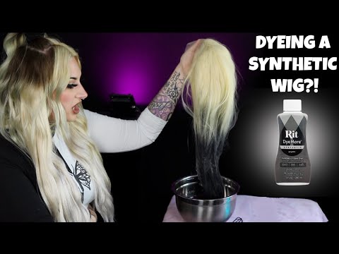 Dyeing A Synthetic Wig!