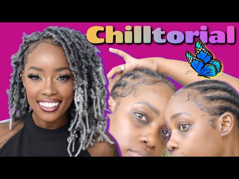 CHILLTORIAL Pt 10 | Gray Butterfly Locs &amp; Relaxing Rain in SLOW-MO | MARY K. BELLA | Toyotress Hair