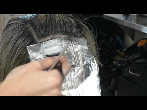 GRAY BLENDING FOR DARK HAIR WITH GREY | HIGHLIGHTS ONLY NO LOWLIGHTS