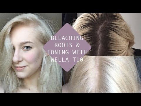 HOW TO BLEACH ROOTS + TONE with WELLA T10 (AT HOME)